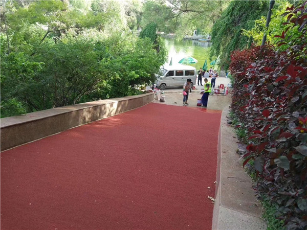 五家渠彩色路面施工
